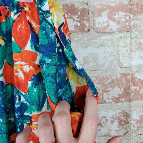 Duro Olowu Floral Skirt with Pockets Sz Small - Picture 4 of 10